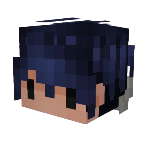 ActuallyAwful Minecraft avatar head, 3D render