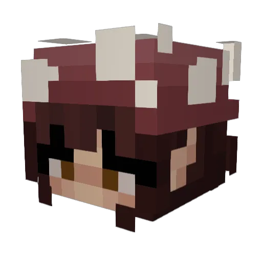 ActuallyAyla Minecraft avatar head, 3D render
