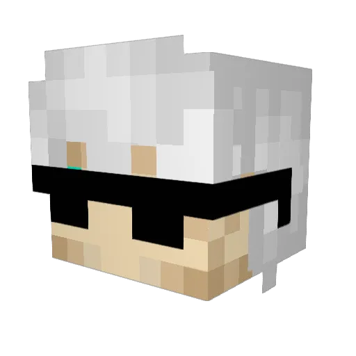 ActuallyBen Minecraft avatar head, 3D render