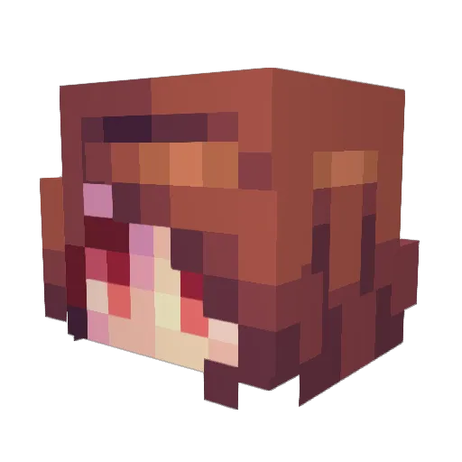 ActuallyFrank Minecraft avatar head, 3D render