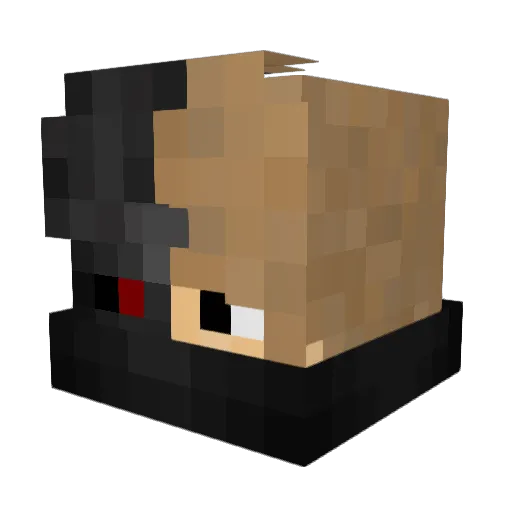 ActuallyFros Minecraft avatar head, 3D render