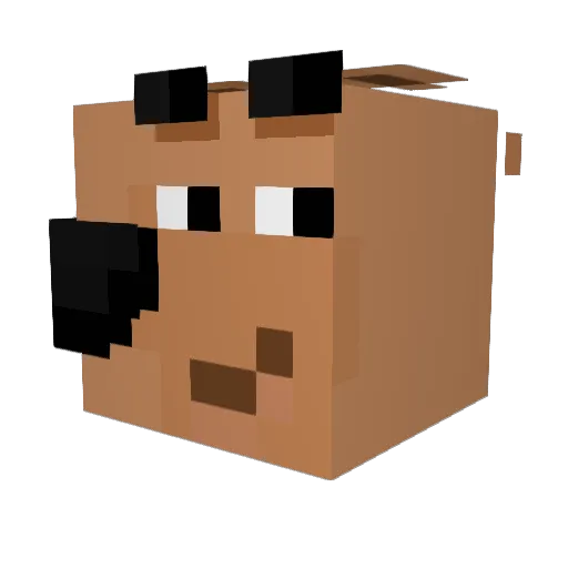 ActuallyGoo Minecraft avatar head, 3D render
