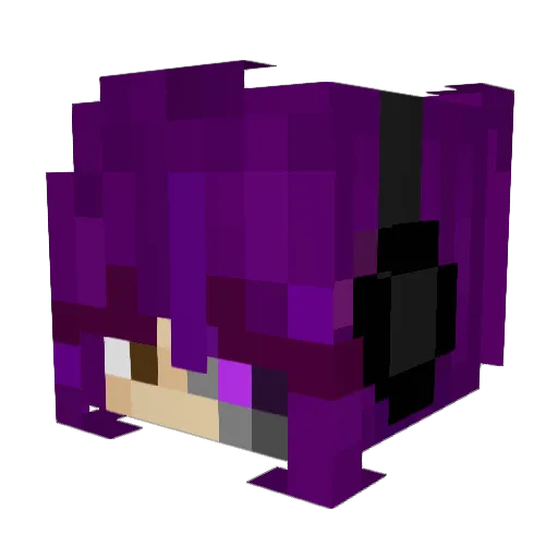 ActuallyNattyB Minecraft avatar head, 3D render