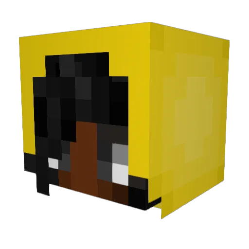 ActuallyNya Minecraft avatar head, 3D render