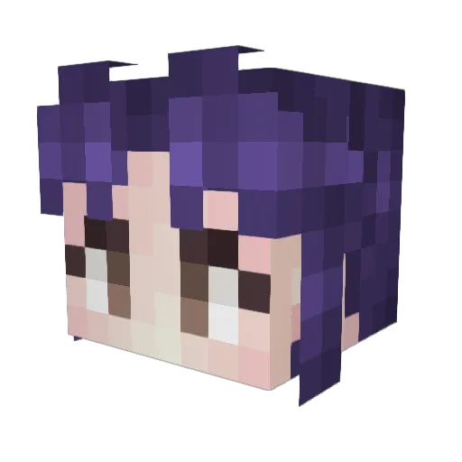 ActuallyObama Minecraft avatar head, 3D render