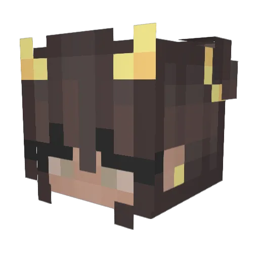 ActuallySummee Minecraft avatar head, 3D render