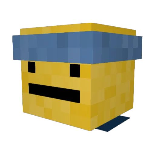 ActuallyTyro Minecraft avatar head, 3D render