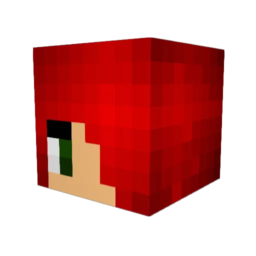 Actually_CattyJ Minecraft avatar head, 3D render