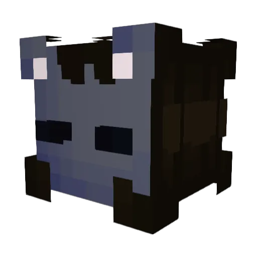 Actuallylulu Minecraft avatar head, 3D render