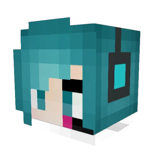 Acually_Iz_Dolan Minecraft avatar head, 3D render