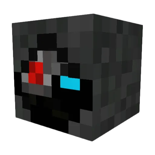 Acudofy Minecraft avatar head, 3D render