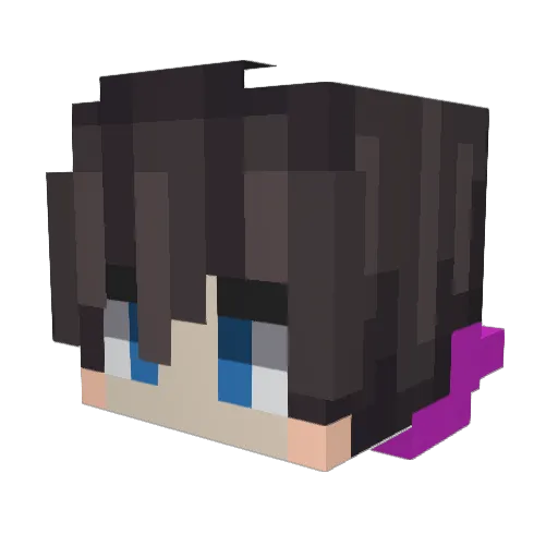 Aculx82 Minecraft avatar head, 3D render