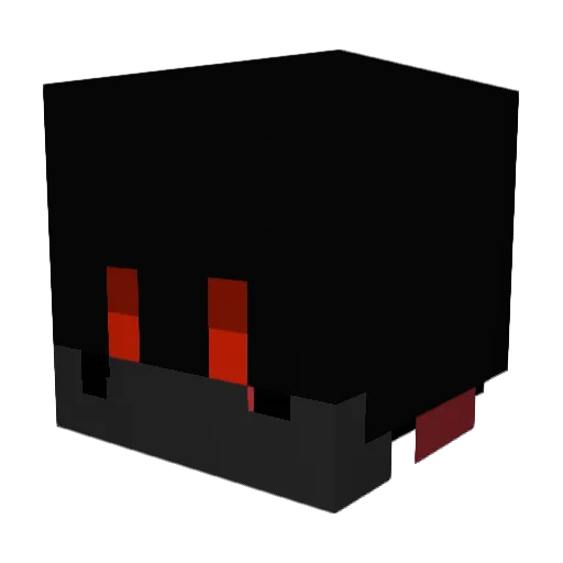 Acuman Minecraft avatar head, 3D render