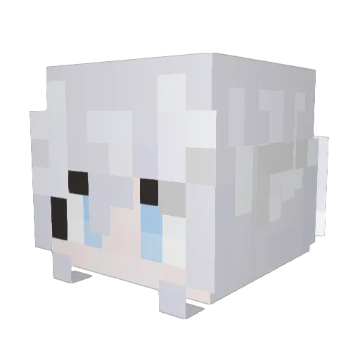 Acupedius Minecraft avatar head, 3D render