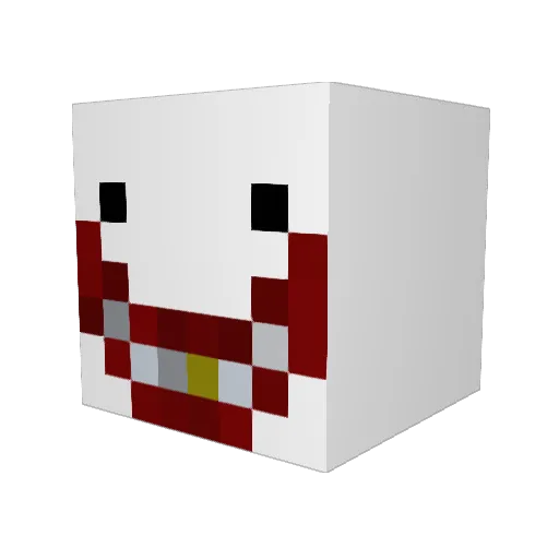 Acute10 Minecraft avatar head, 3D render