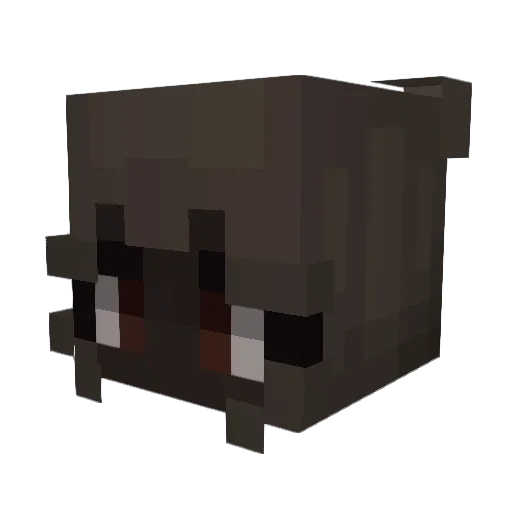 Acvzdo Minecraft avatar head, 3D render