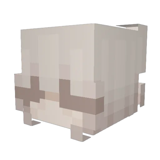 Acxi Minecraft avatar head, 3D render