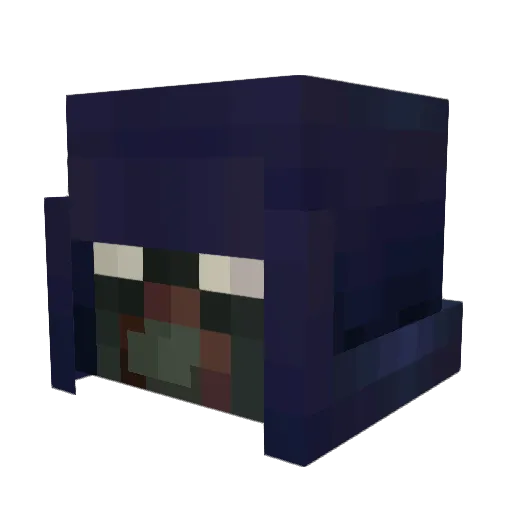 Acxpt Minecraft avatar head, 3D render