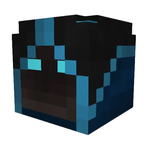 Acyuay Minecraft avatar head, 3D render