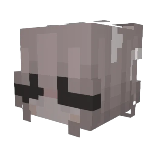 Ad1ktedd Minecraft avatar head, 3D render