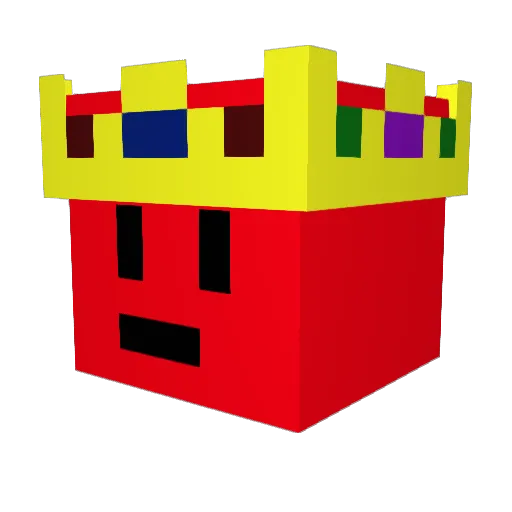 Ad1to Minecraft avatar head, 3D render