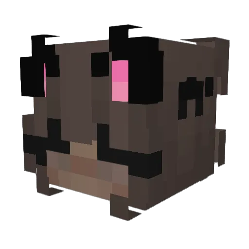 Ad6nmalt Minecraft avatar head, 3D render