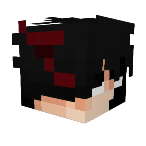 AdAfgan Minecraft avatar head, 3D render