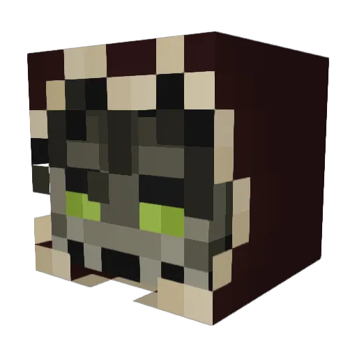AdMech_Toaster Minecraft avatar head, 3D render