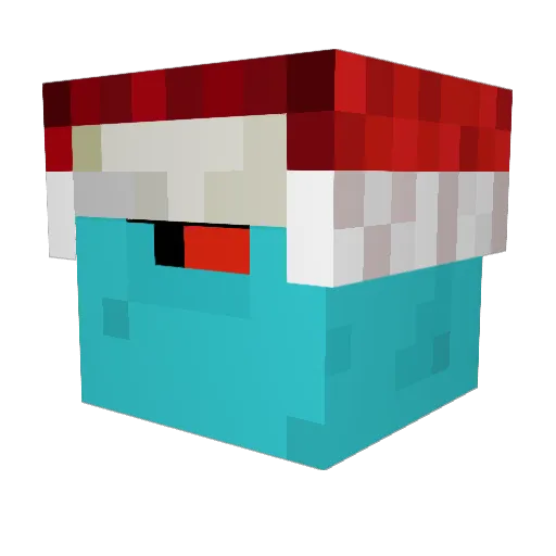 AdOlFmItLeR22 Minecraft avatar head, 3D render