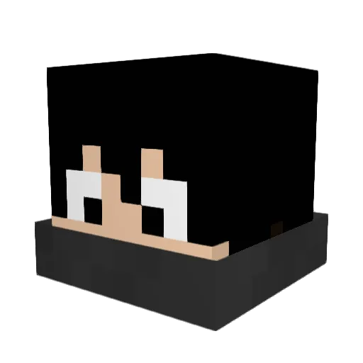 AdQuRa Minecraft avatar head, 3D render