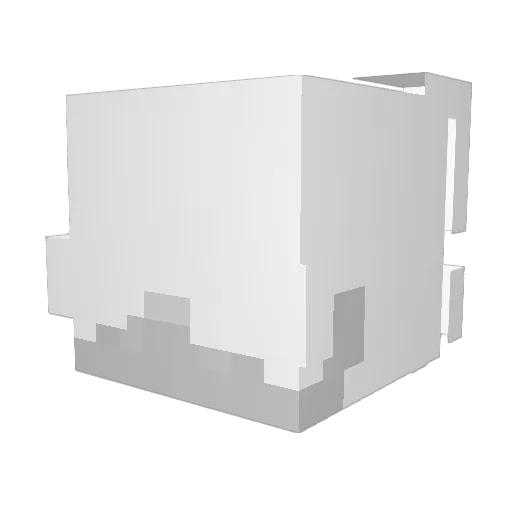 AdRiX1337 Minecraft avatar head, 3D render