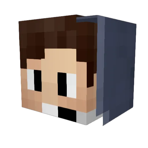 AdSweden Minecraft avatar head, 3D render