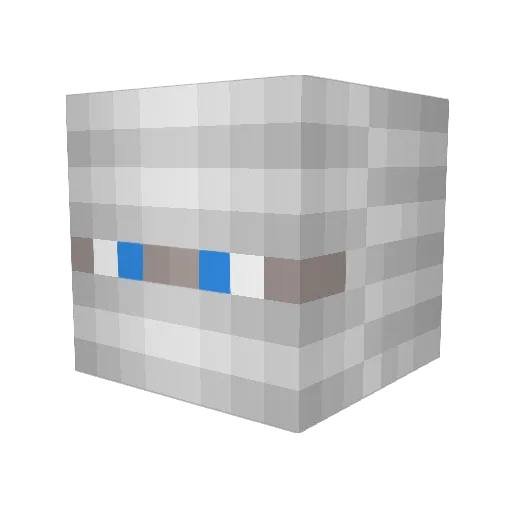 AdVictoriam4 Minecraft avatar head, 3D render