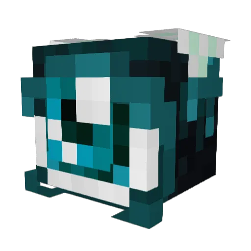 Ad_Bot1 Minecraft avatar head, 3D render