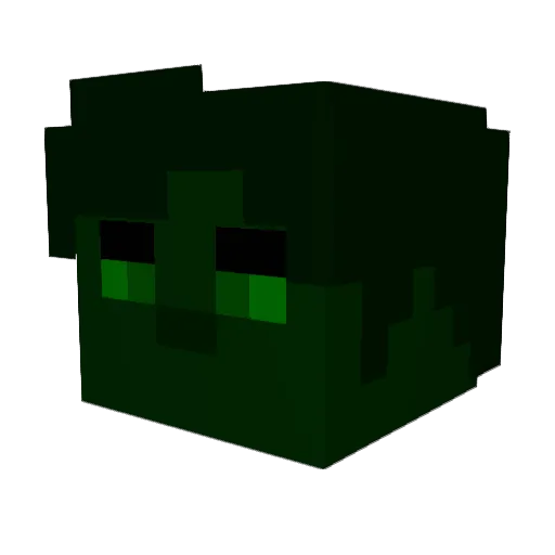 Ad_Craft Minecraft avatar head, 3D render