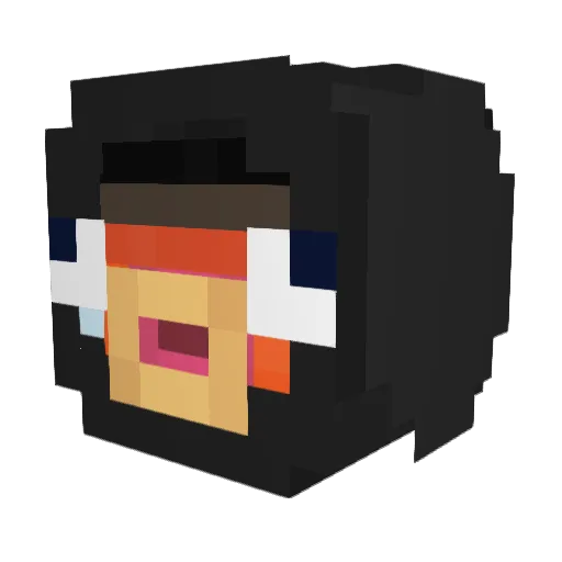 Ada09CZEEUU Minecraft avatar head, 3D render