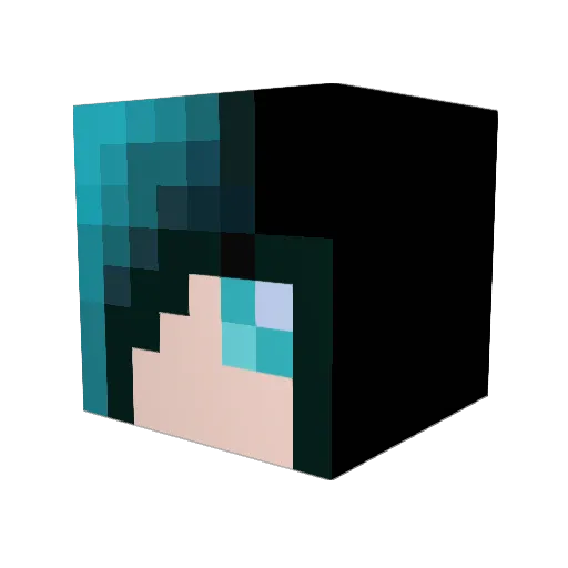 AdaThex Minecraft avatar head, 3D render