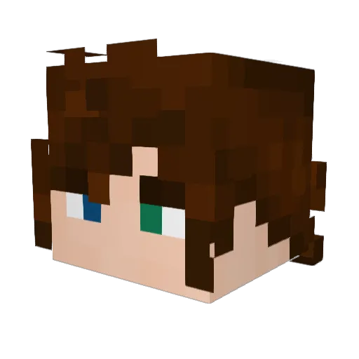 Ada_WongSS Minecraft avatar head, 3D render