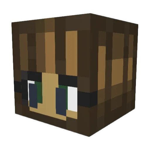 Adaaiis Minecraft avatar head, 3D render