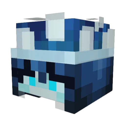 Adachiiiinem Minecraft avatar head, 3D render