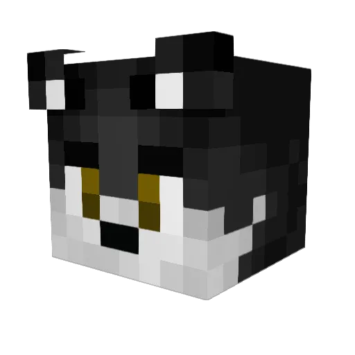 AdainFace Minecraft avatar head, 3D render