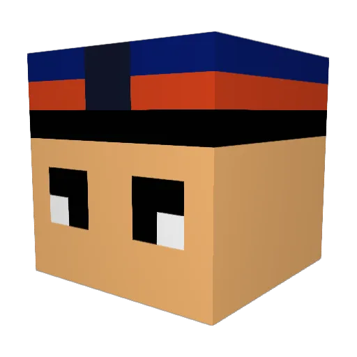 Adalhard Minecraft avatar head, 3D render