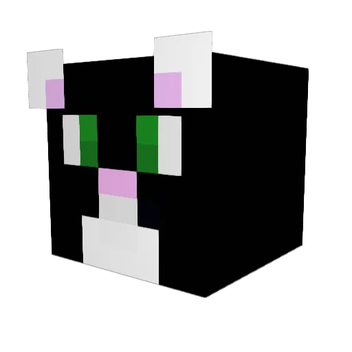 Adalibe Minecraft avatar head, 3D render