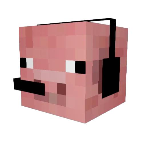 Adalos Minecraft avatar head, 3D render