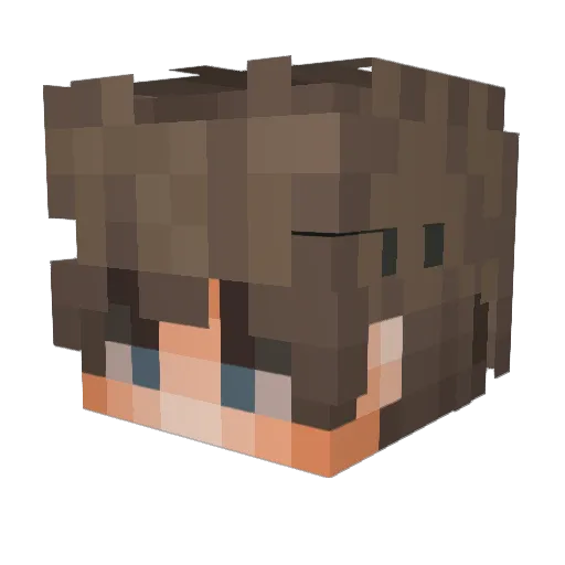 Adam0550 Minecraft avatar head, 3D render