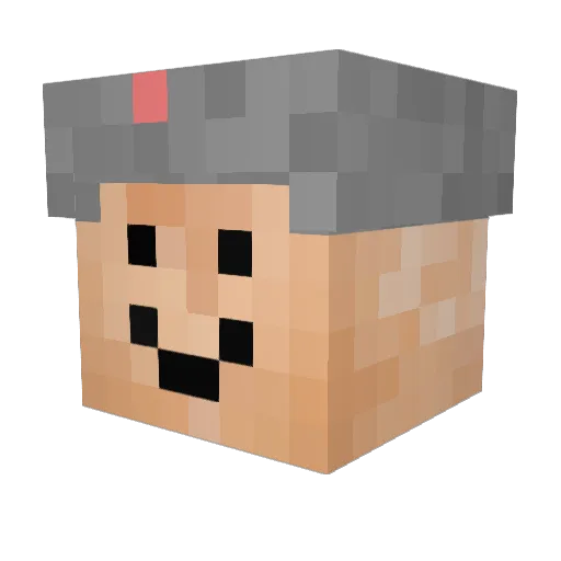 Adam12321987 Minecraft avatar head, 3D render