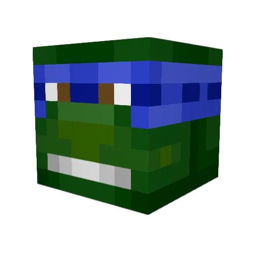 Adam147 Minecraft avatar head, 3D render