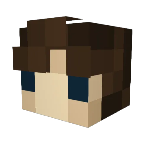 Adam25716 Minecraft avatar head, 3D render