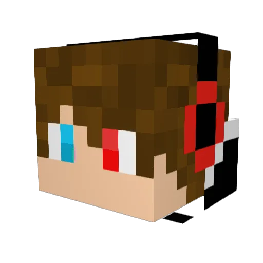 Adam30523 Minecraft avatar head, 3D render
