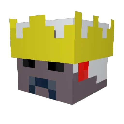 Adam52338 Minecraft avatar head, 3D render